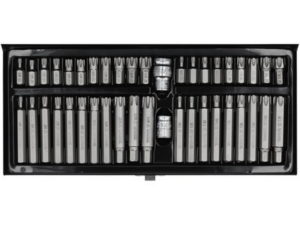 JUEGO DE PUNTAS PARA DESTORNILLADOR TORX SE.& RIBE 42 PIEZAS