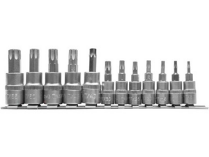 JUEGO DE PUNTAS DE VASO TORX 12 PIEZAS