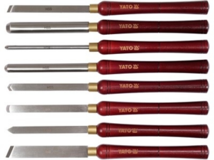 JUEGO DE HERRAMIENTAS PARA TORNEAR MADERA 8 PIEZAS