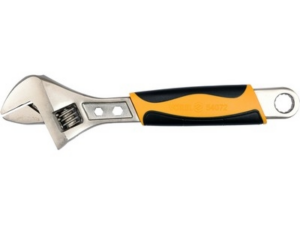 LLAVE AJUSTABLE/INGLESA 250MM CON MANGO DE PLÁSTICO