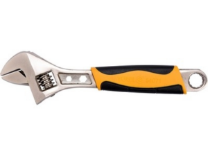 LLAVE AJUSTABLE/INGLESA 200MM CON MANGO DE PLÁSTICO