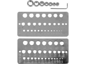 JUEGO DE 10 PIEZAS DE CALIBRE DE BROCA Y TOPE DE PROFUNDIDAD