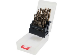 JUEGO DE BROCAS HELICOIDALES CO-HSS 25 PIEZAS 1-13 MM