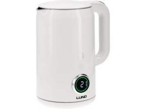 HERVIDOR ELÉCTRICO 1,7L, CONTROL DE TEMPERATURA, BLANCO