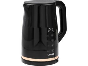 HERVIDOR ELÉCTRICO 1,7L, CONTROL DE TEMPERATURA, NEGRO