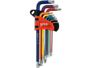 JUEGO DE 9 LLAVES TORX LARGAS T10-T50