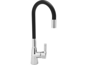 GRIFO DE COCINA CON CAÑO FLEXIBLE NEGRO