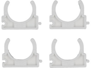 GRAPA/ABRAZADERA SUPERFICIE PARA TUBO PE 32 MM 4 PIEZAS