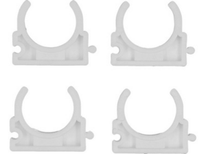 GRAPA/ABRAZADERA SUPERFICIE PARA TUBO PE 25 MM 4 PIEZAS