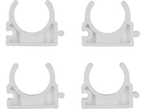 GRAPA/ABRAZADERA SUPERFICIE PARA TUBO PE 22MM 4 PIEZAS