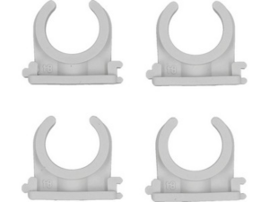 GRAPA/ABRAZADERA SUPERFICIE PARA TUBO PE 18MM 4 PIEZAS