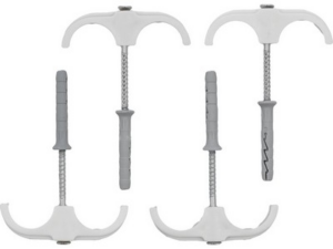 GRAPA/ABRAZADERA CLIPS PARA TUBO DOBLE CON ANCLAJE 15-28 4PCS
