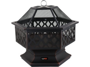 FUEGO DECORATIVO DE ACERO 70X60X63CM