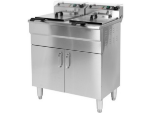 FREIDORA ELÉCTRICA DOBLE CON MUEBLE 2x11,5L