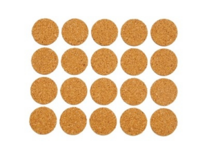 FIELTRO DE CORCHO AUTOADHESIVAS 20MM 20UDS