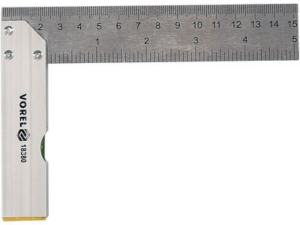 ESCUADRA DE CARPINTERO ALUMINIO CON NIVEL 150 MM