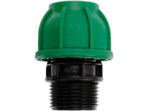 ENLACE RECTO MACHO POLIPROPILENO 25MM X 1'