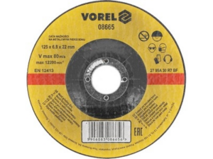 DISCO DE DESBASTE PARA METAL 125x6,8x22MM