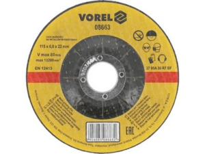 DISCO DE DESBASTE PARA METAL 115x6.0x22MM