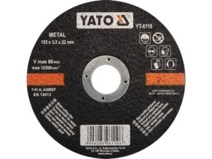 DISCO DE CORTE DE METAL 125x3.2x22MM
