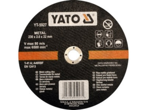 DISCO DE CORTE DE METAL 230x2.0x22MM