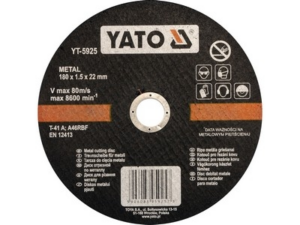 DISCO DE CORTE DE METAL 180x1.5x22MM