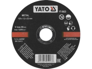 DISCO DE CORTE DE METAL 125x1.2x22MM