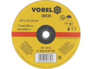 DISCO DE CORTE DE METAL 230x1.6x22MM