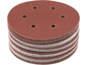 DISCOS DE LIJA CON VELCRO 6 AGUJEROS P80 150 50UNDS