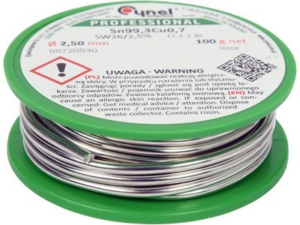 ESTAÑO SOLDADURA SIN PLOMO 2,5 MM 100 G