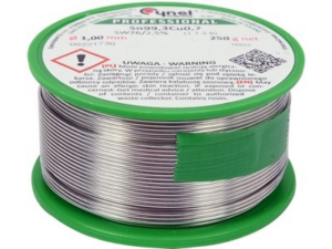 ESTAÑO SOLDADURA SIN PLOMO 1MM 250G
