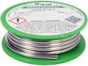 ESTAÑO SOLDADURA SIN PLOMO 3MM 100G