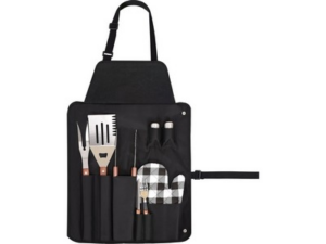 DELANTAL PARA BARBACOA CON ACCESORIOS - 8 PIEZAS