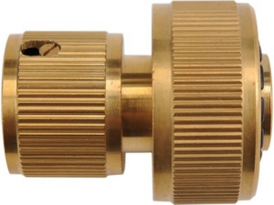 CONECTOR DE MANGUERA DE LATÓN DE TOPE DE 3/4' JARDIN