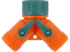 CONECTOR CON LLAVE EN Y CON GIRO DE 3/4'/CARTON/JARDIN