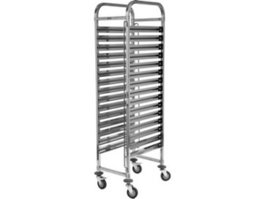 CARRO DE ESTANTERÍA DE 15 NIVELES PARA BANDEJAS GN 1/1