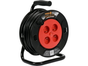 CARRETE DE CABLE 40M 4 TOMAS 230V, 3x1,0MM2