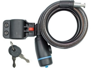 CANDADO BICICLETA  ESPIRAL CON LLAVE 12MMX1800MM