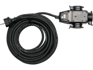 CABLE EXTERIOR DE 3 VÍAS CON PROTECCIÓN DE GOMA, 20 M