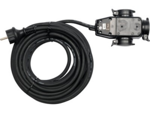 CABLE EXTERIOR DE 3 VÍAS CON PROTECCIÓN DE GOMA, 10 M