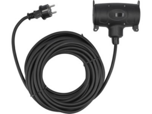 CABLE ALARGADOR CON PROTECCIÓN DE GOMA 15M