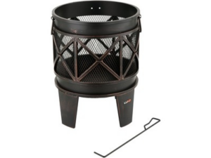 CESTA DE FUEGO DE ACERO PARA JARDÍN 42CM
