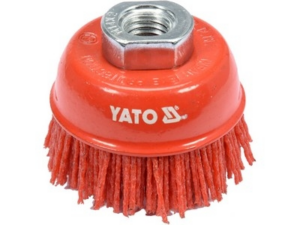 CEPILLO TAZA 65MM M14 NYLON ROJO