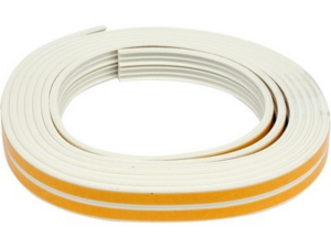 BURLETE ADHESIVO TIPO E JUNTA PARA VENTANAS Y PUERTAS EPDM  BLANCA 6M