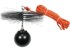 CEPILLO PARA CHIMENEA CON BOLA DE HIERRO 10M W250 K25