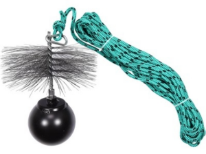 CEPILLO PARA CHIMENEA CON BOLA DE HIERRO 10M W175 K18
