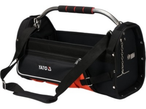 BOLSA DE HERRAMIENTAS ABIERTA DE 22' CON ASA DE ACERO INOXIDABLE
