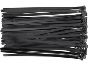 BRIDAS DESMONTABLES PARA CABINA 7,6X250MM 50 UDS NEGRO
