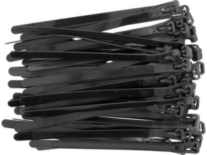 BRIDAS DESMONTABLES PARA CABINA 7,6X150MM 50 UDS NEGRO
