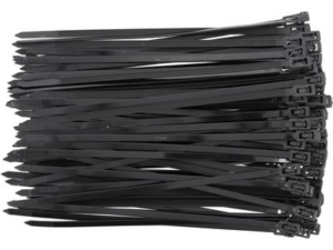 BRIDAS DESMONTABLES PARA CABINA 4,8X200MM 100UDS NEGRO